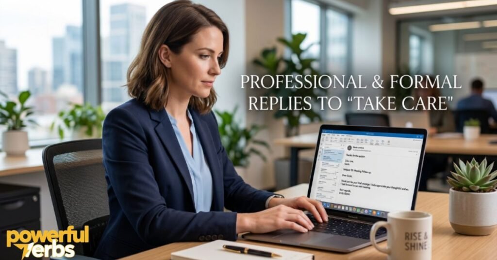 Professional & Formal Replies to Take Care