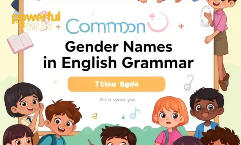 Common Gender Names in English Grammar