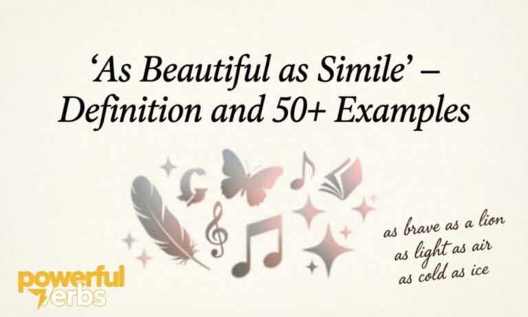 As Beautiful as Simile