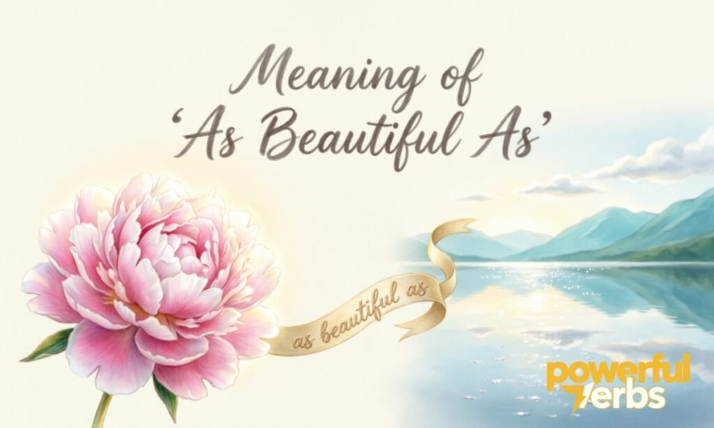 Meaning of As Beautiful As