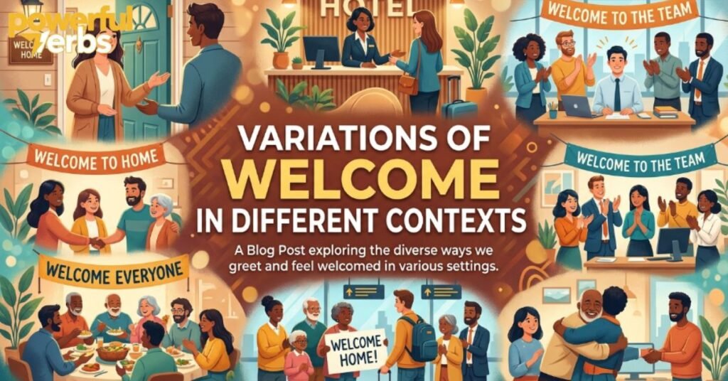 Variations of Welcome in Different Contexts