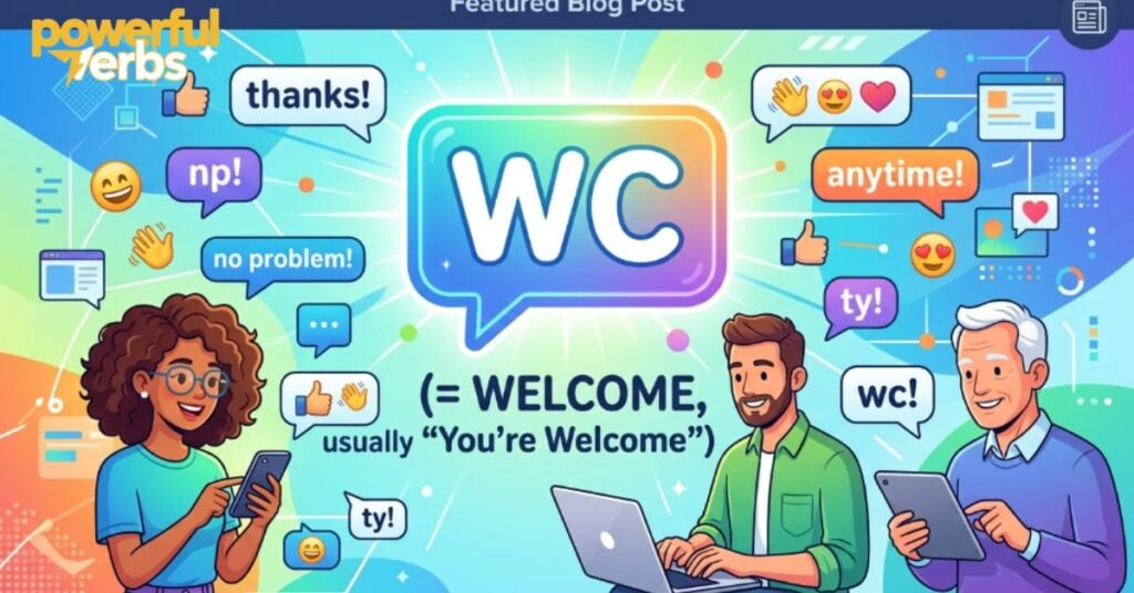 What Does WC Mean in Chat — WC Meaning Welcome Explained