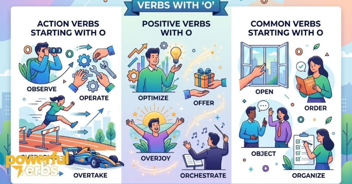 Operator Verb Examples 150+ Verbs with O in English – Positive and Common Verbs