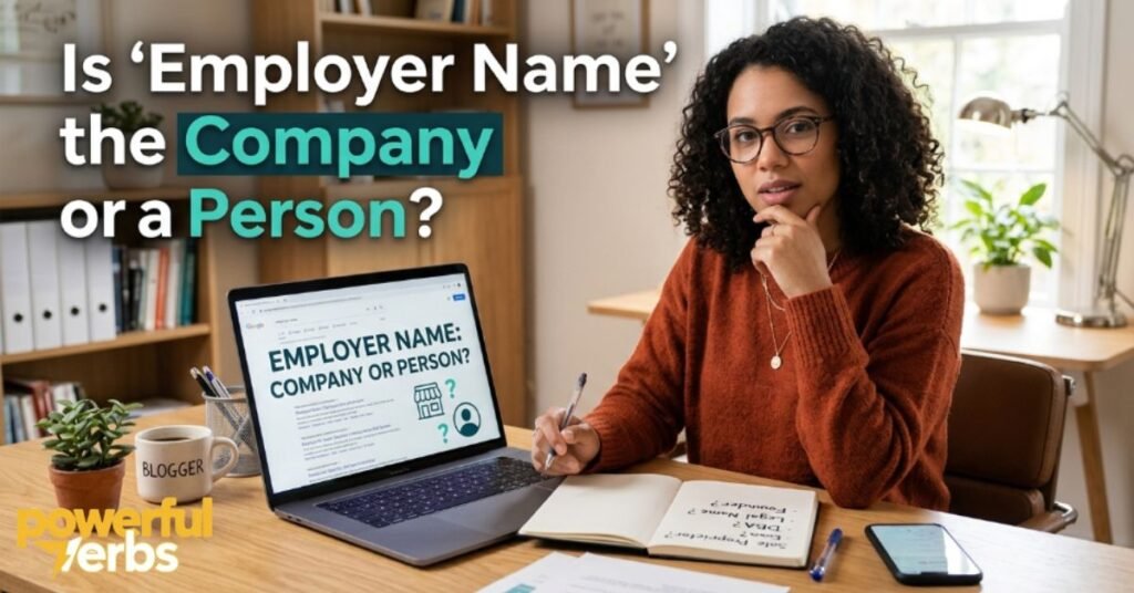 Is Employer Name the Company or a Person