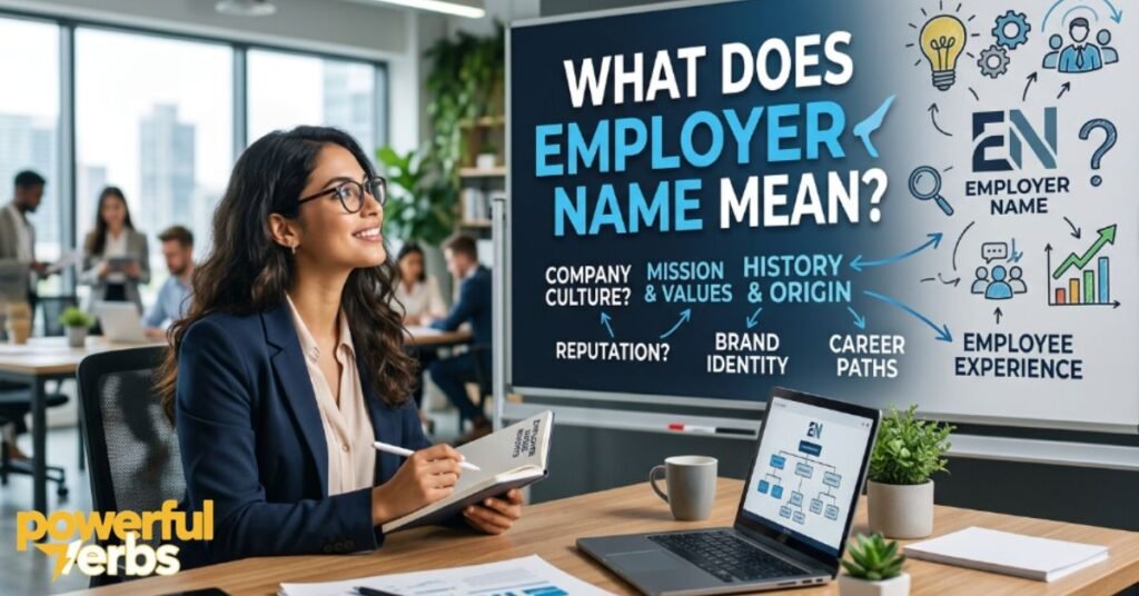 What Does Employer Name Mean