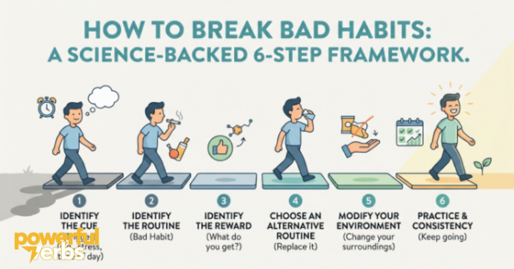 How to Break Bad Habits: A Science-Backed 6-Step Framework