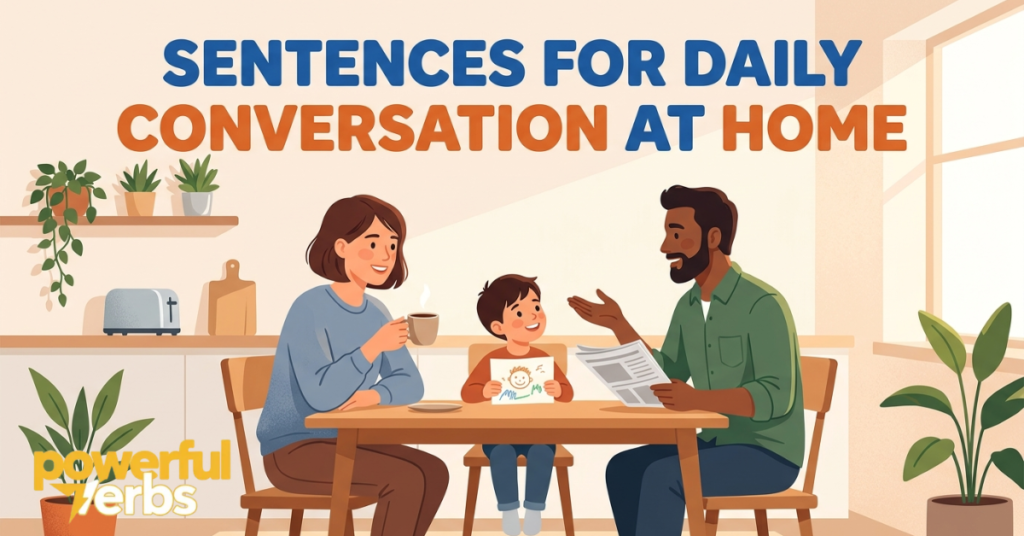 Sentences for Daily Conversation at Home