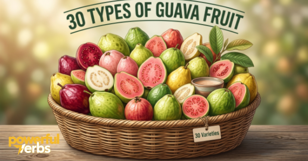 30 Types of Guava Fruit with Pictures and Full Details