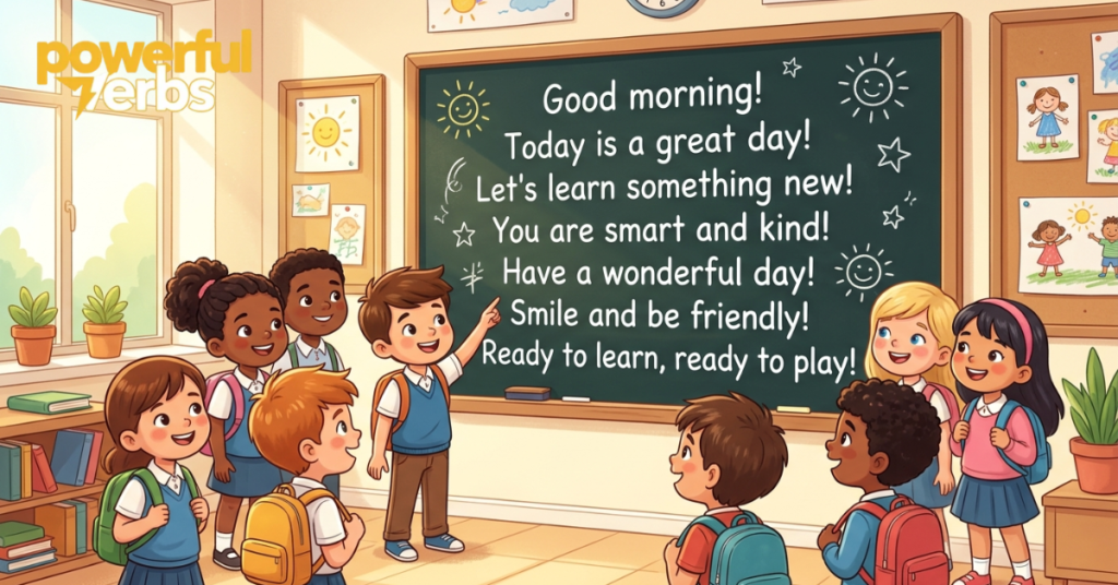 Good Morning Sentences for Students