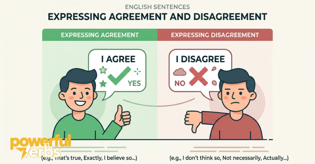 English Sentences for Expressing Agreement and Disagreement