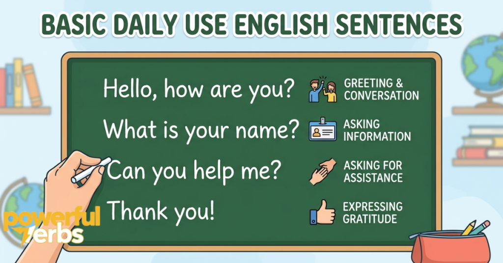 Basic Daily Use English Sentences