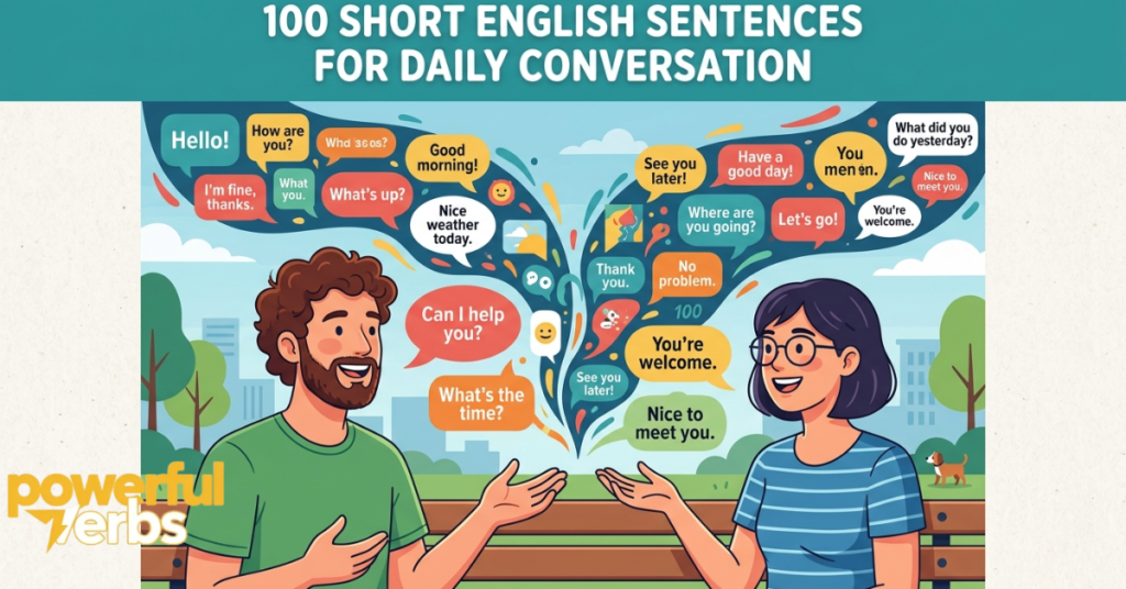 100 Short English Sentences for Daily Conversation