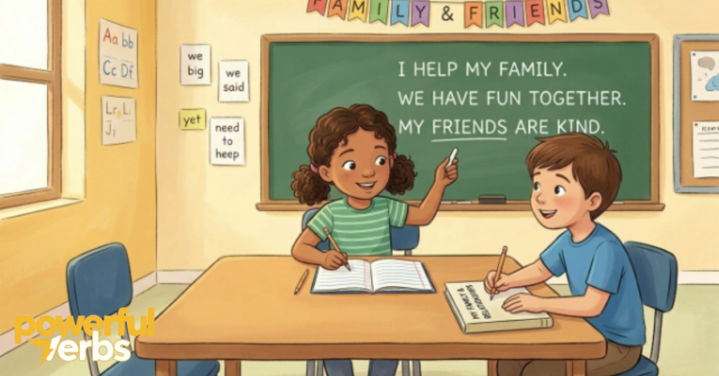 Family and Relationships Sentences for Grade 3