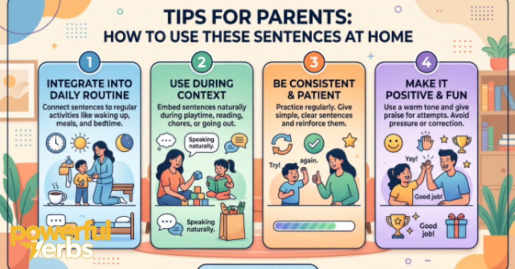 Tips for Parents: How to Use These Sentences at Home