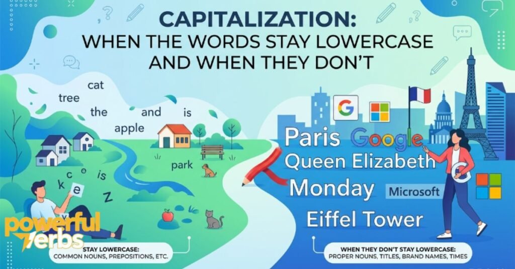 Capitalization When the Words Stay Lowercase and When They Don't
