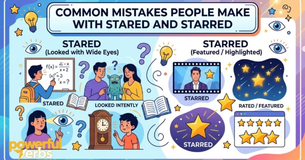 Common Mistakes People Make with Stared and Starred