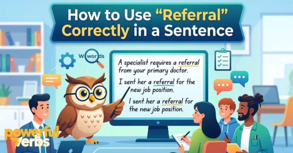How to Use Referral Correctly in a Sentence