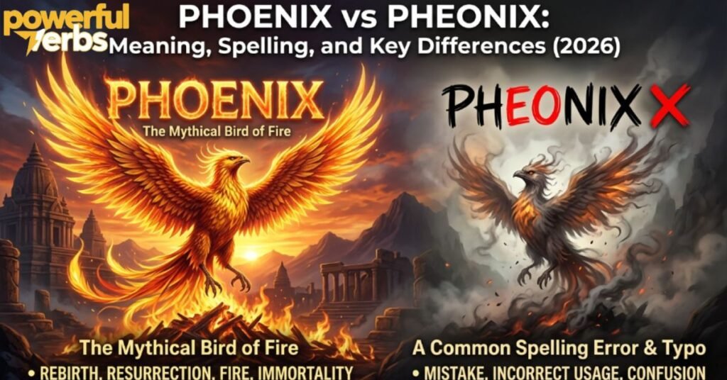Phoenix vs Pheonix Meaning, Spelling, and Key Differences (2026)