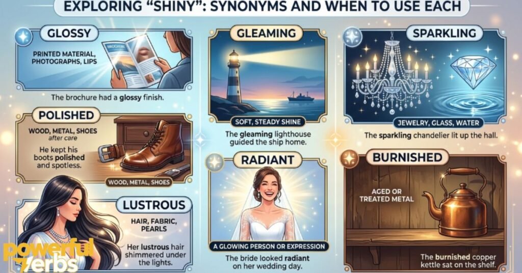 Synonyms for Shiny and When to Use Each One
