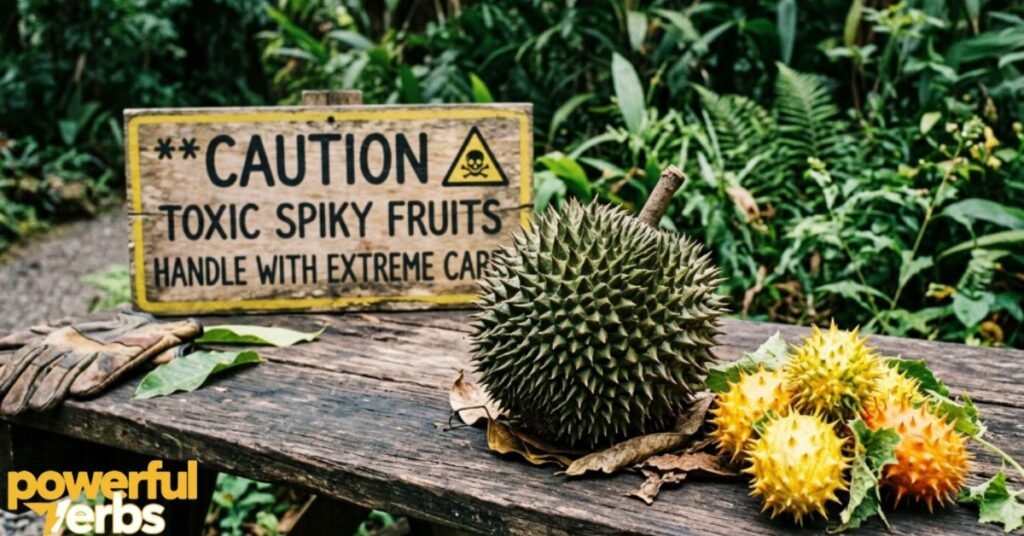 Toxic Spiky Fruits — Handle With Extreme Caution