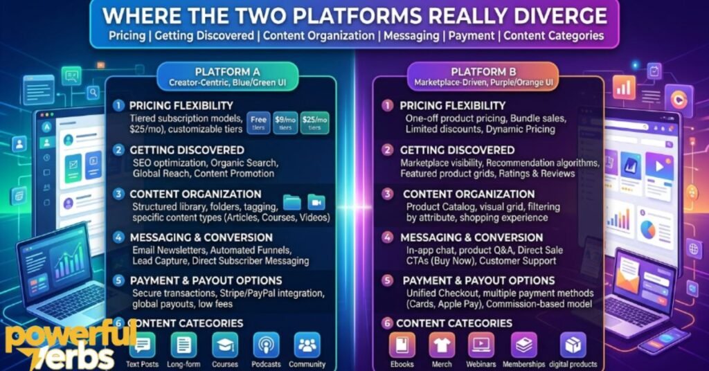 Where the Two Platforms Really Diverge
