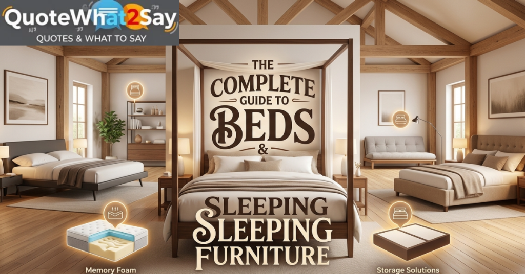 Beds & Sleeping Furniture — Detailed Guide