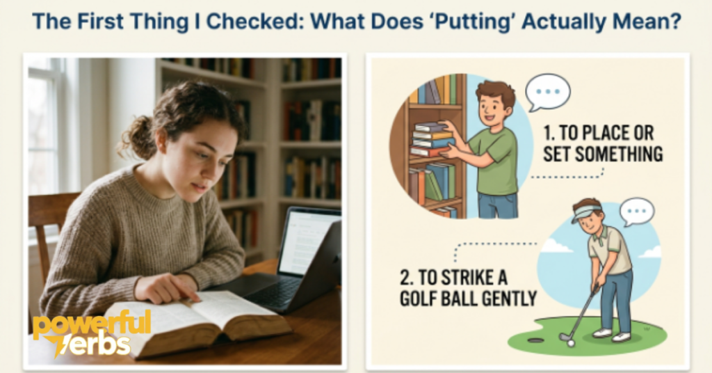 The First Thing I Checked: What Does "Putting" Actually Mean?