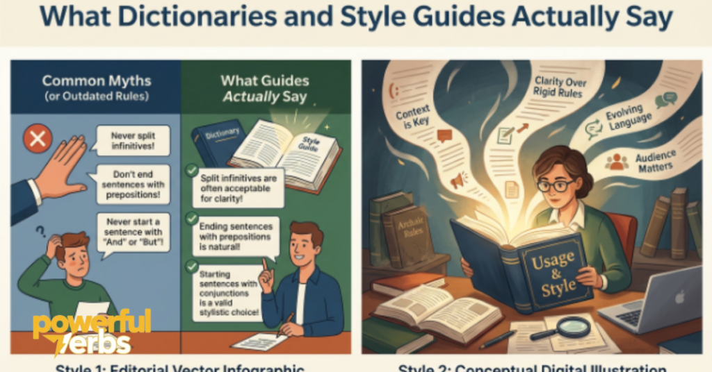 What Dictionaries and Style Guides Actually Say