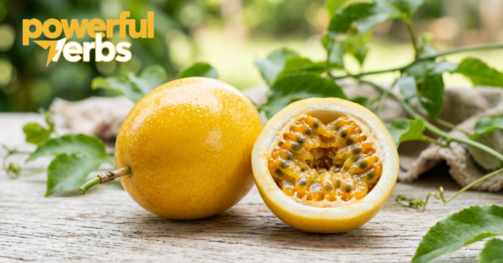 Golden Passion Fruit (Passiflora edulis var. flavicarpa hybrid)