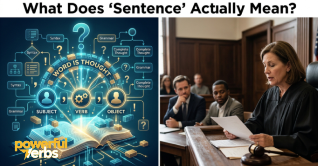 What Does "Sentence" Actually Mean?