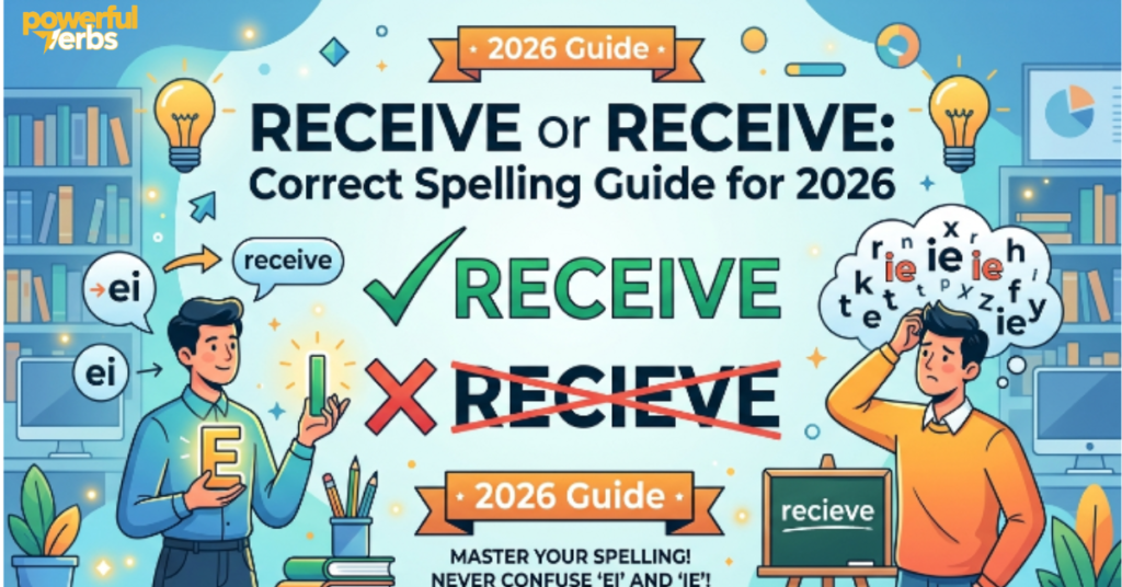 Receive or Receive: Correct Spelling Guide for 2026 