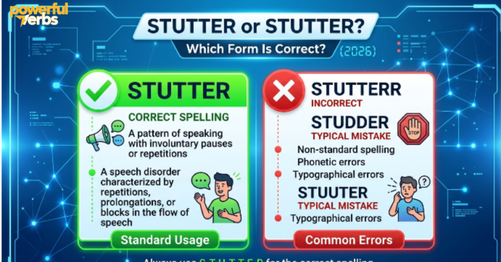 Stutter or Stutter – Which Form Is Correct? (2026)