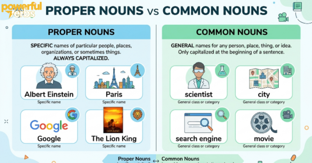 Proper Nouns vs Common Nouns
