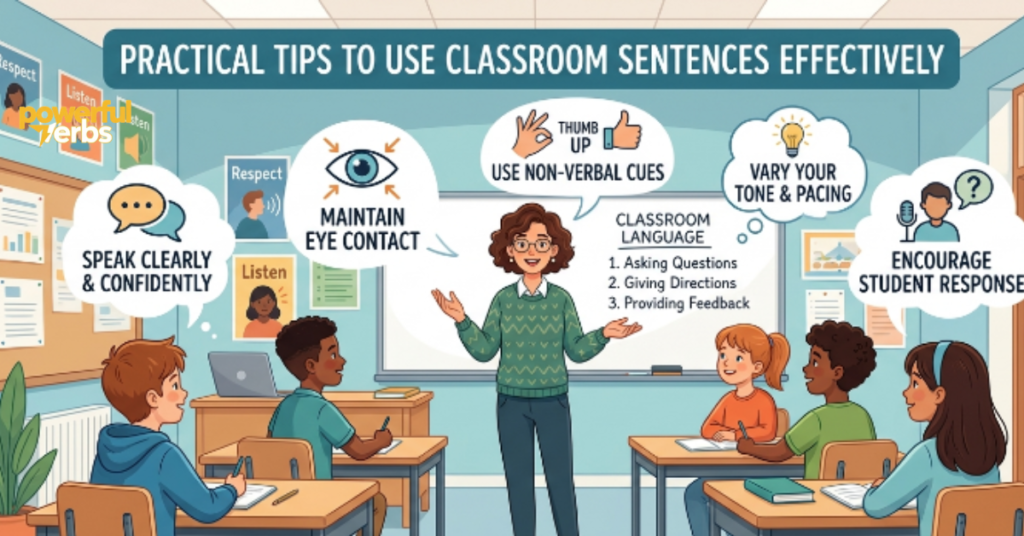 Practical Tips to Use Classroom Sentences Effectively
