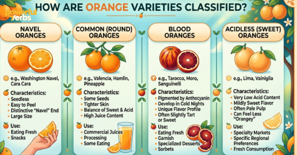 How Are Orange Varieties Classified?