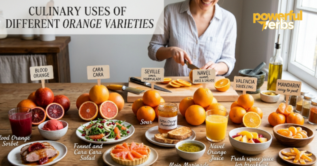 Culinary Uses of Different Orange Varieties