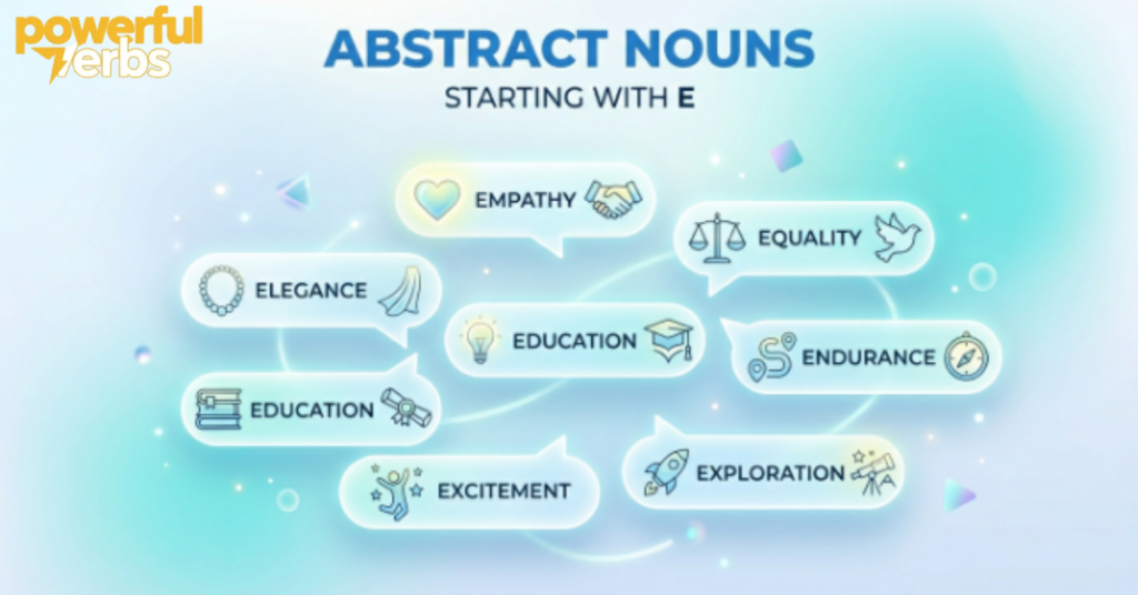 Abstract Nouns Starting With E