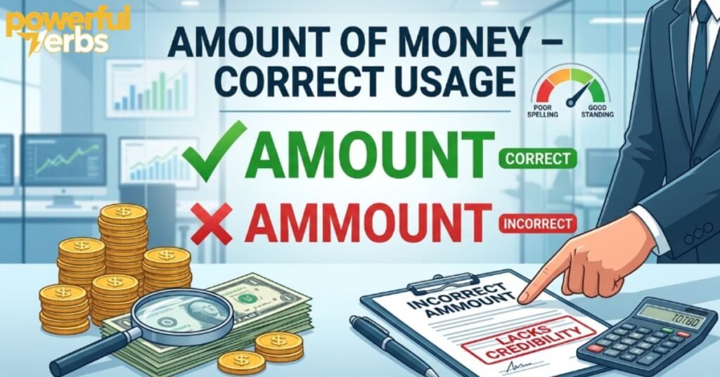 Amount of Money – Correct Usage