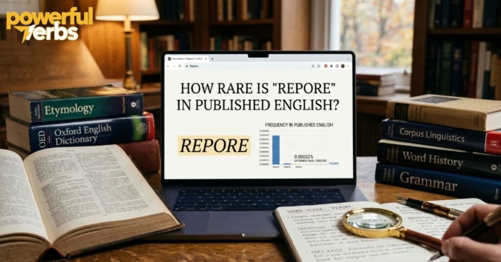 How Rare Is Repore in Published English