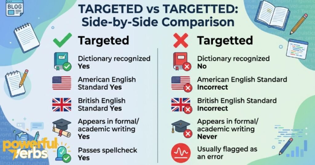 Targeted vs Targetted Side-by-Side Comparison