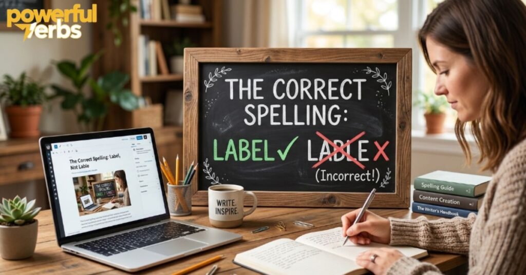 The Correct Spelling Label, Not Lable