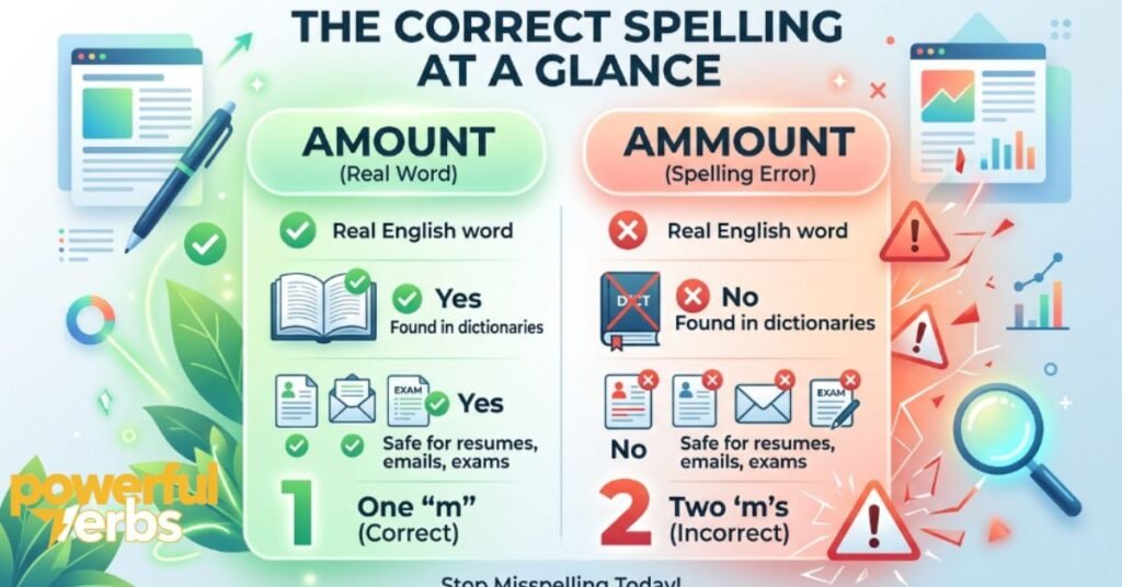 The Correct Spelling at a Glance