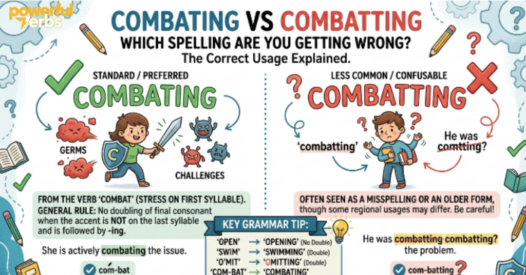Combating vs Combatting: Which Spelling Are You Getting Wrong?