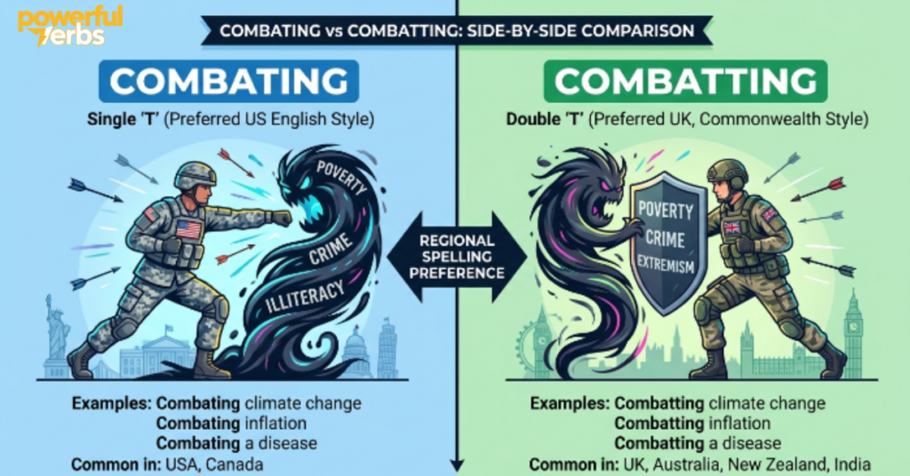 Combating vs Combatting: Side-by-Side Comparison