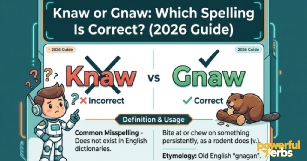 Knaw or Gnaw: Which Spelling Is Correct? (2026 Guide)
