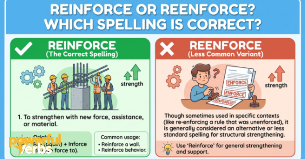 Reinforce or Reenforce? Which Spelling Is Correct?