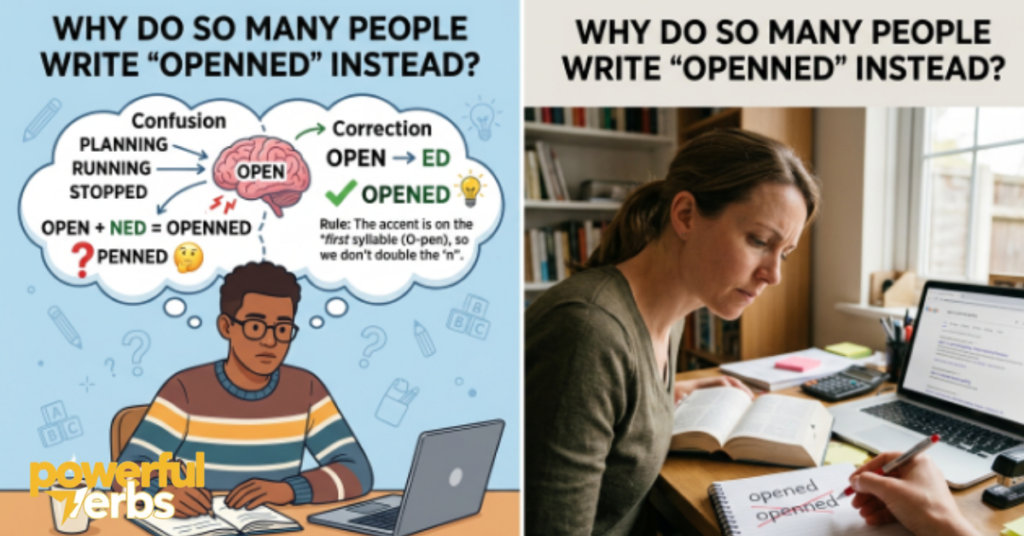 Why Do So Many People Write "Openned" Instead?
