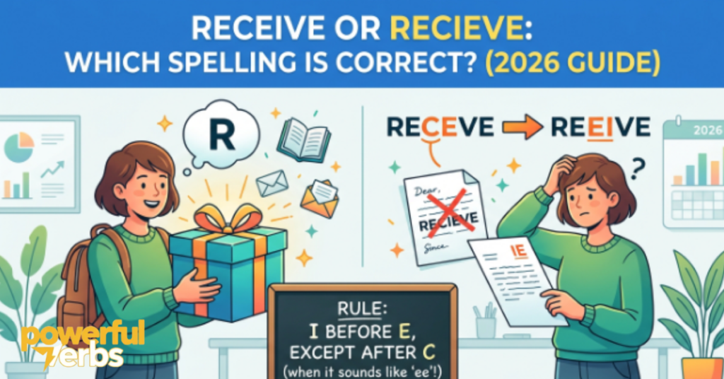 Receive or Recieve: Which Spelling Is Correct? (2026 Guide)