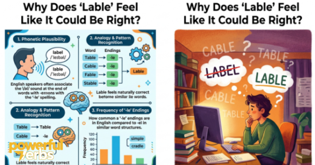 Why Does "Lable" Feel Like It Could Be Right?