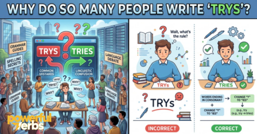 Why Do So Many People Write "Trys"?